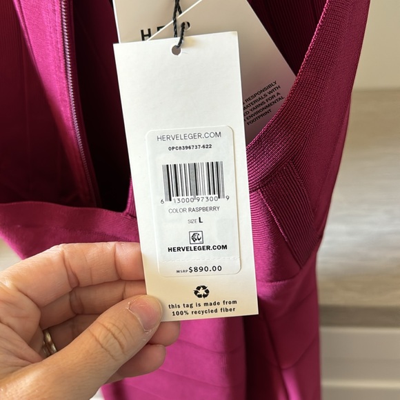 18. NWT HERVE LEGER dress - Picture 5 of 5